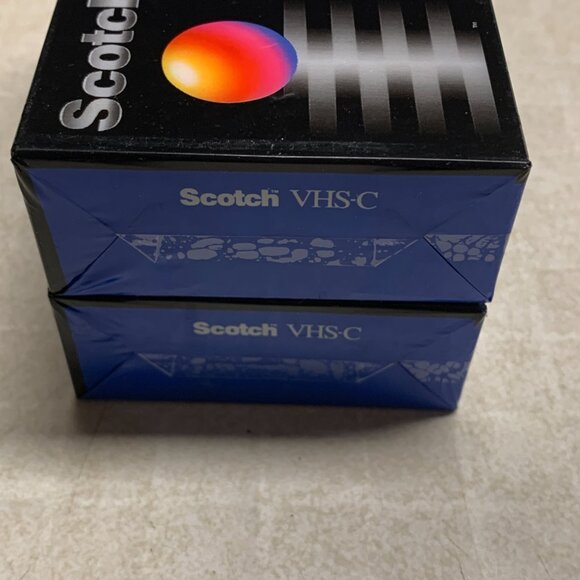 Scotch VHS-C TC-20 Lot Of 2 Tapes Camcorder Cassettes Vintage Sealed - Picture 5 of 8
